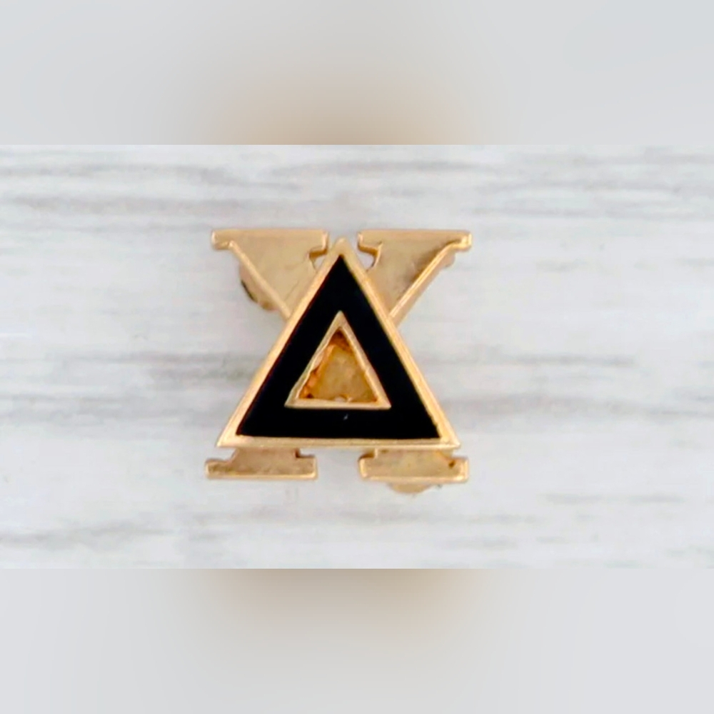 #40 10k Gold Plated Delta Chi Sweetheart Pin